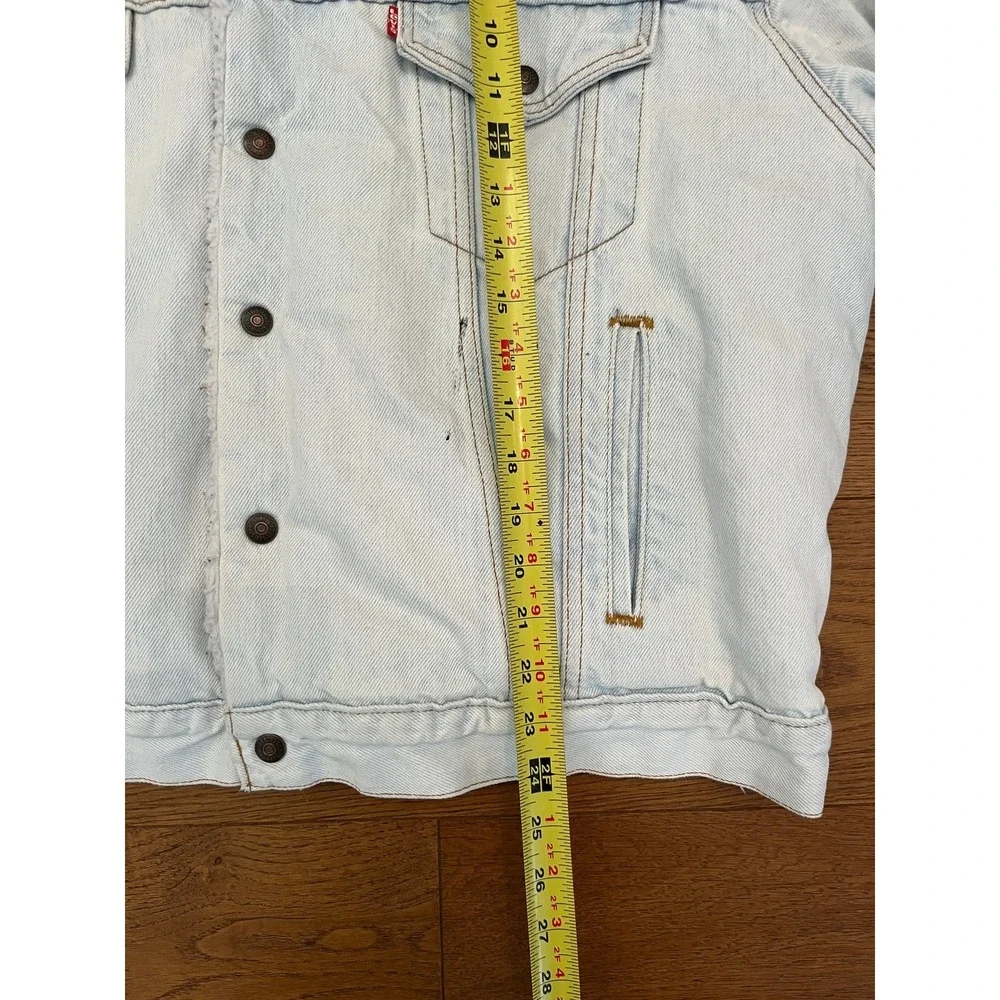 Vintage 1994 Levi's Sherpa Trucker Jacket USA Made XL 70608 Denim San Francisco